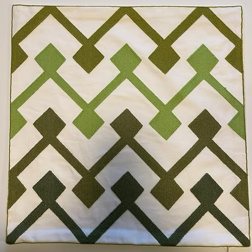 Embroidered Pillow Case 18"x18"