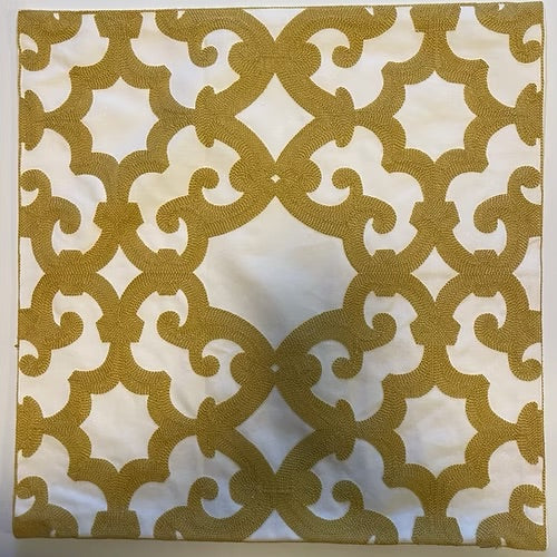 Embroidered Pillow Case 18"x18"