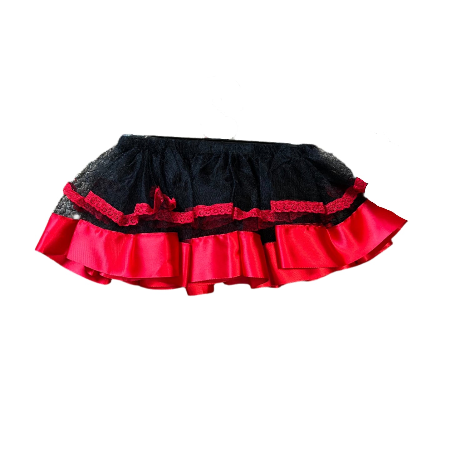black and red tutu